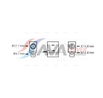 Expanzní ventil, klimatizace AVA Clever Choice CN1220