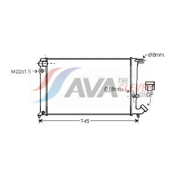 Chladič, chlazení motoru AVA Clever Choice CN2142