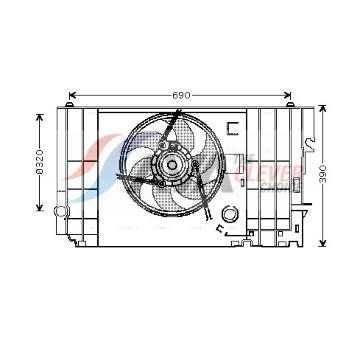 Větrák, chlazení motoru AVA Clever Choice CN7546