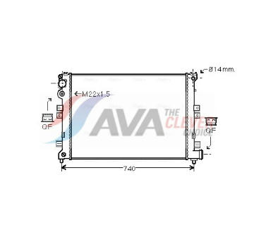 Chladič, chlazení motoru AVA Clever Choice CNA2089