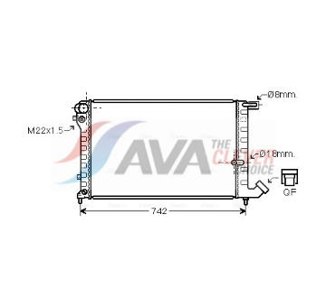 Chladič, chlazení motoru AVA Clever Choice CNA2148
