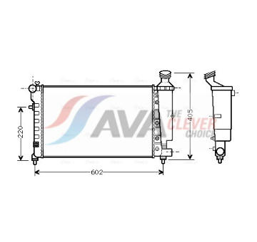 Chladič, chlazení motoru AVA Clever Choice CNA2196