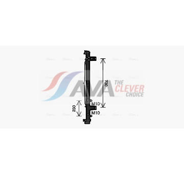 Chladič, chlazení motoru AVA QUALITY COOLING DF2098