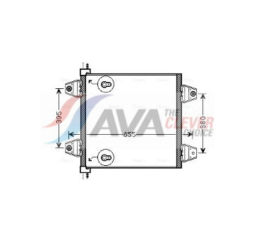 Kondenzátor, klimatizace AVA QUALITY COOLING DF5034