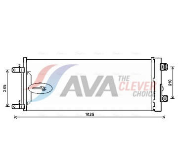 Kondenzátor, klimatizace AVA Clever Choice DF5071D