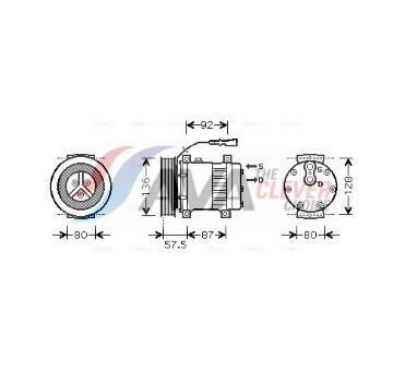 Kompresor, klimatizace AVA QUALITY COOLING DFAK033