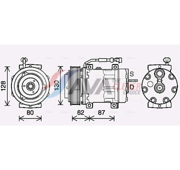 Kompresor, klimatizace AVA QUALITY COOLING DFAK073