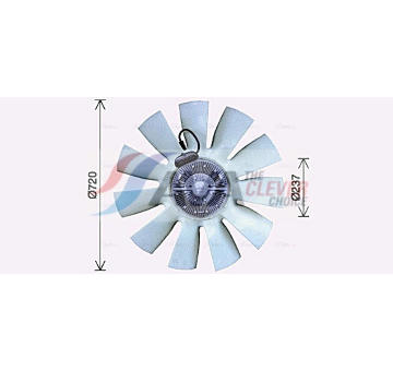 Větrák, chlazení motoru AVA Clever Choice DFF059