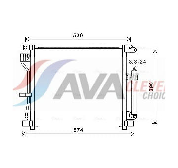 Kondenzátor, klimatizace AVA Clever Choice DN5403D