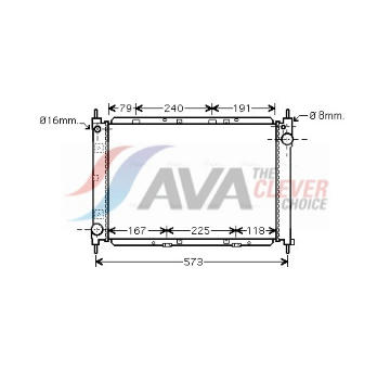 Chladič, chlazení motoru AVA Clever Choice DNA2261