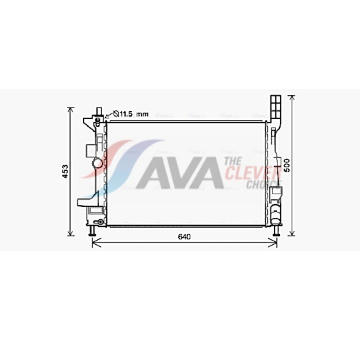 Chladič, chlazení motoru AVA Clever Choice FD2578