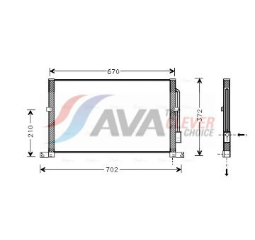 Kondenzátor, klimatizace AVA Clever Choice FD5302