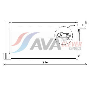 Kondenzátor, klimatizace AVA Clever Choice FD5485D