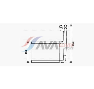 Výměník tepla, vnitřní vytápění AVA QUALITY COOLING FD6645
