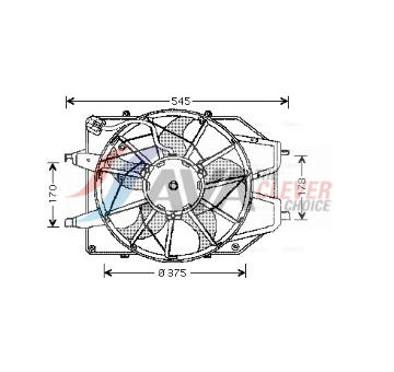 Větrák, chlazení motoru AVA Clever Choice FD7509