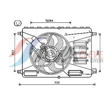 Větrák, chlazení motoru AVA Clever Choice FD7556