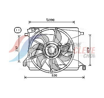 Větrák, chlazení motoru AVA Clever Choice FD7560