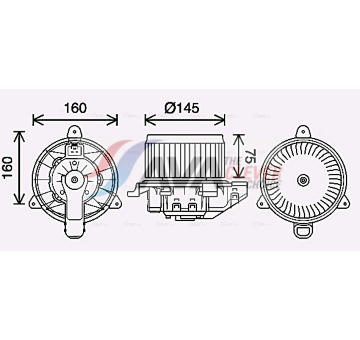 vnitřní ventilátor AVA Clever Choice FD8626