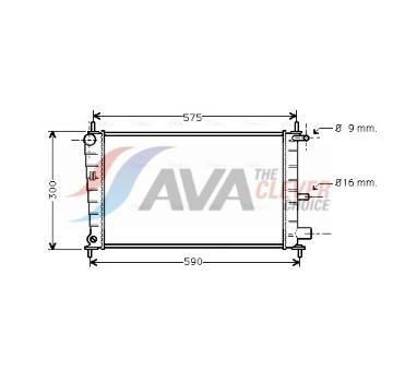 Chladič, chlazení motoru AVA Clever Choice FDA2217