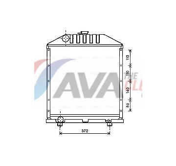 Chladič, chlazení motoru AVA Clever Choice FT2425