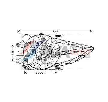 Větrák, chlazení motoru AVA Clever Choice FT7528