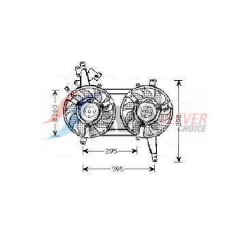 Větrák, chlazení motoru AVA Clever Choice FT7542
