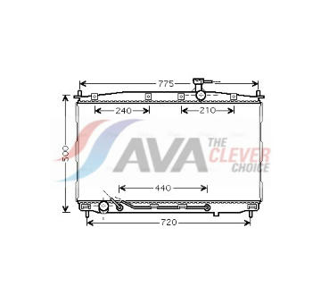 Chladič, chlazení motoru AVA Clever Choice HY2174
