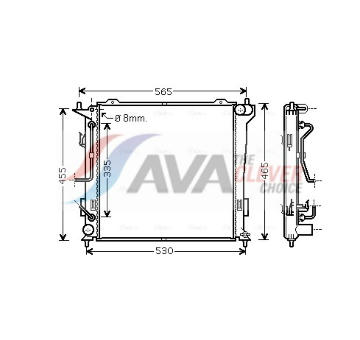 Chladič, chlazení motoru AVA Clever Choice HY2182