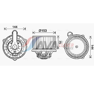 vnitřní ventilátor AVA Clever Choice HY8450
