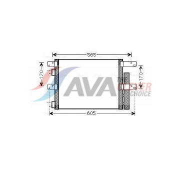 Kondenzátor klimatizácie AVA QUALITY COOLING IV5090D