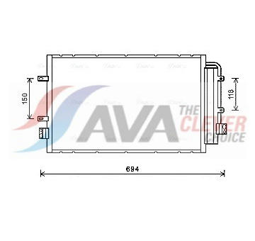 Kondenzátor, klimatizace AVA Clever Choice IV5127D