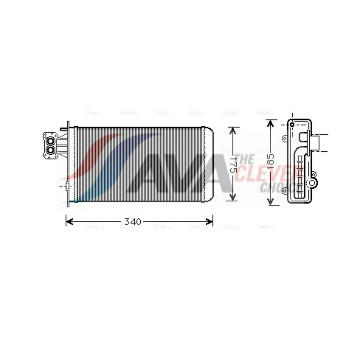 Výměník tepla, vnitřní vytápění AVA QUALITY COOLING IV6047