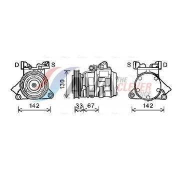 Kompresor, klimatizace AVA Clever Choice JEK062