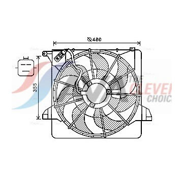 Větrák, chlazení motoru AVA Clever Choice KA7540
