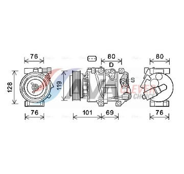 Kompresor, klimatizace AVA Clever Choice KAK279