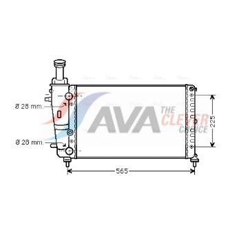 Chladič, chlazení motoru AVA Clever Choice LC2066