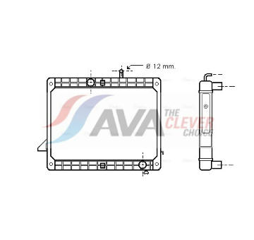 Chladič, chlazení motoru AVA Clever Choice ME2173