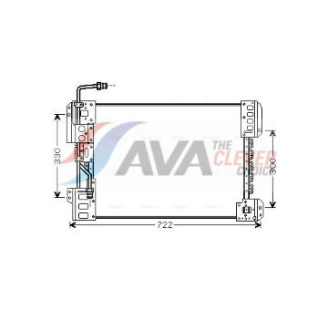 Kondenzátor klimatizácie AVA QUALITY COOLING ME5210