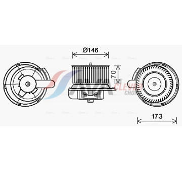 vnitřní ventilátor AVA QUALITY COOLING ME8287