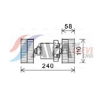 vnitřní ventilátor AVA QUALITY COOLING ME8288
