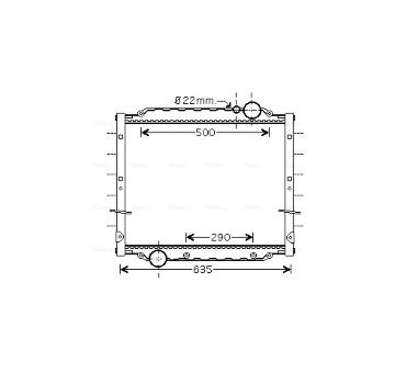 Chladič motora AVA QUALITY COOLING MN2045