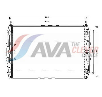 Chladič, chlazení motoru AVA Clever Choice MN2087