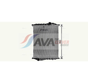 Chladič motora AVA QUALITY COOLING MN2110N