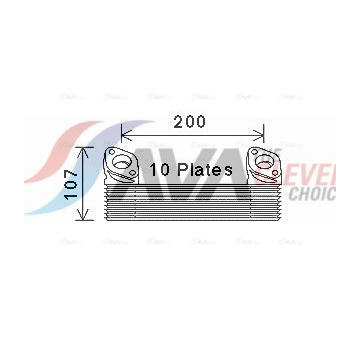 Olejový chladič, motorový olej AVA QUALITY COOLING MN3091