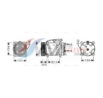Kompresor klimatizácie AVA QUALITY COOLING MNAK047