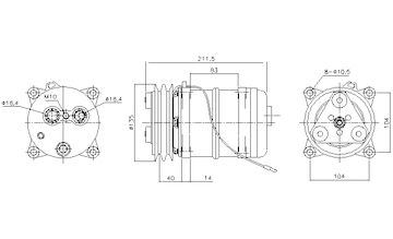 Kompresor klimatizácie AVA QUALITY COOLING MNK163
