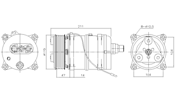 Kompresor klimatizácie AVA QUALITY COOLING MNK164