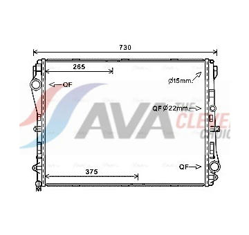 Chladič, chlazení motoru AVA Clever Choice MS2667
