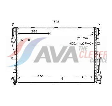 Chladič, chlazení motoru AVA Clever Choice MS2679