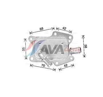 Olejový chladič, motorový olej AVA Clever Choice MS3750